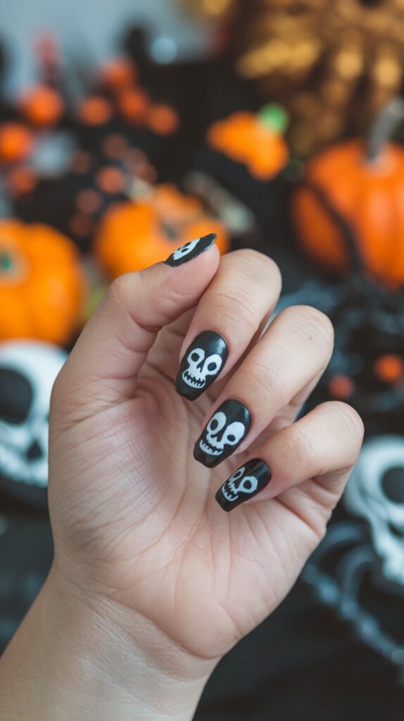 Best Black Halloween Nails Designs