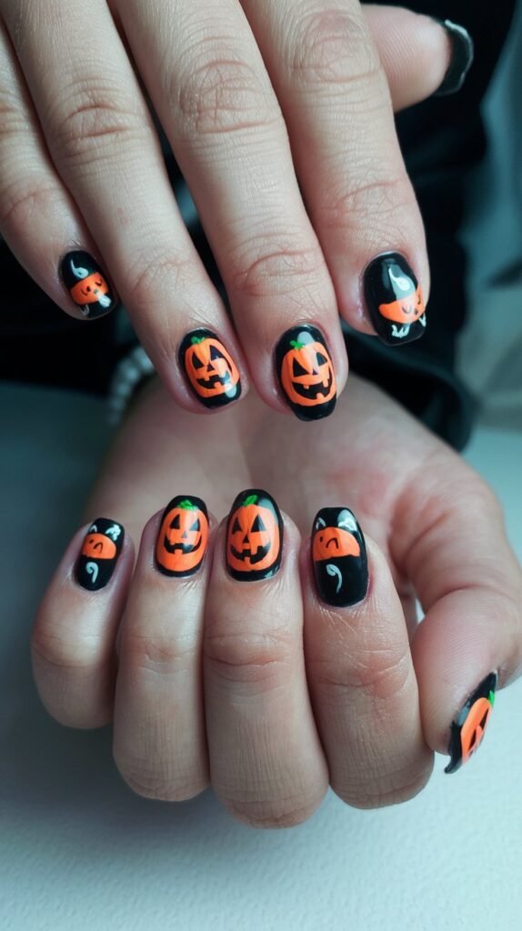 Best Black Halloween Nails Designs