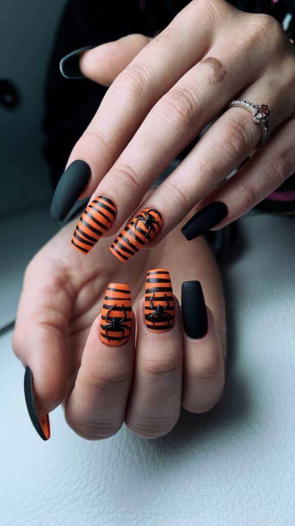 Best Black Halloween Nails Designs