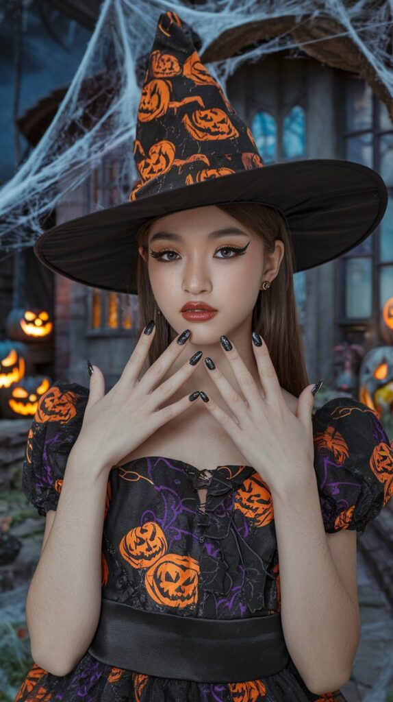 Best Black Halloween Nails Designs