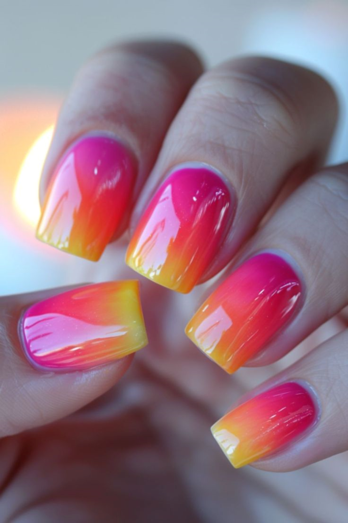 Neon Pink Nails for a Bold Statement